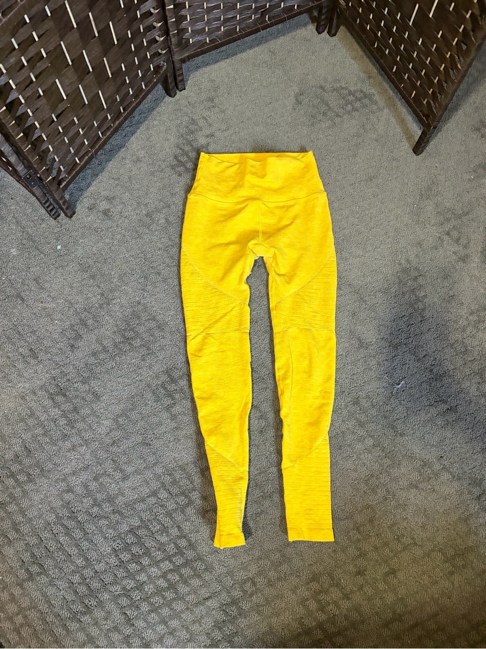 Alphalete Yellow Seamless High-Waist Leggings